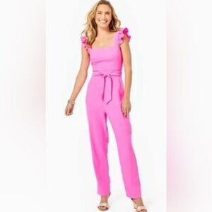 Lilly Pulitzer Eppley Ruffle Strap Jumpsuit size 2